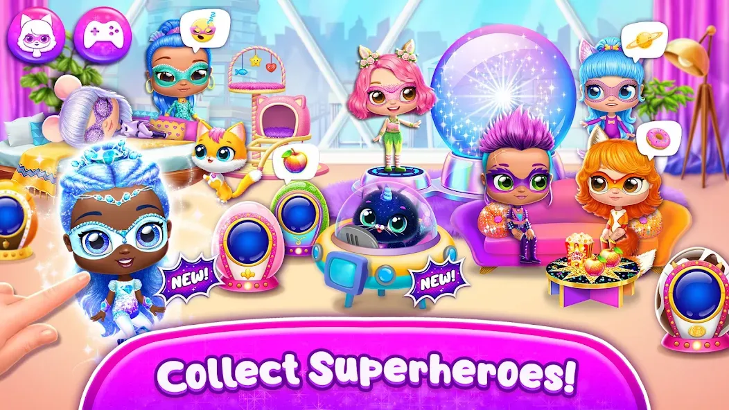 Power Girls - Fantastic Heroes  [МОД Menu] Screenshot 1