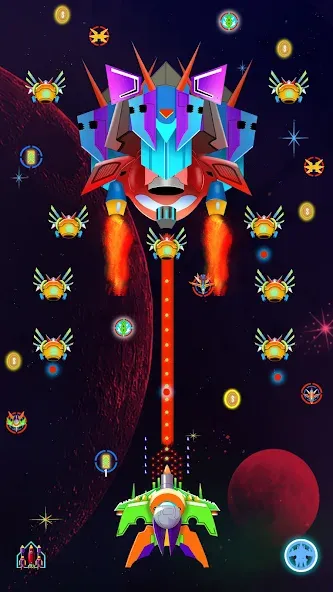 Galaxy Shooting: Alien Attack (Гэлэкси Шутинг)  [МОД Много денег] Screenshot 5