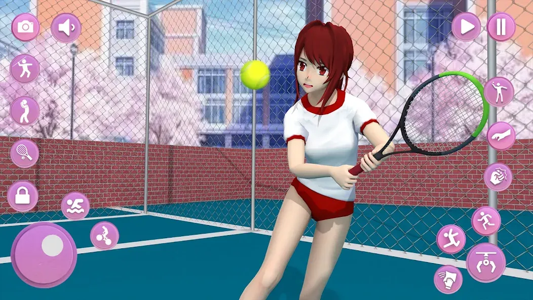 Anime School Girl Simulator 3D  [МОД Бесконечные деньги] Screenshot 2