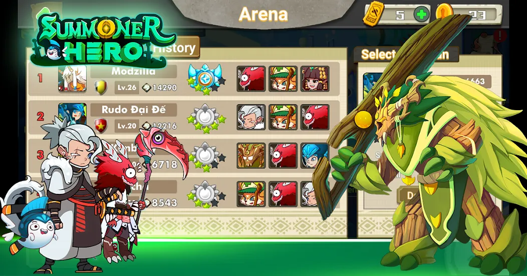 Summoner Hero: Epic Battle (Саммонер Хиро)  [МОД Бесконечные деньги] Screenshot 5