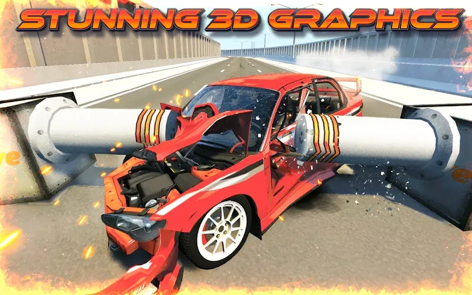 Highway Crash Car Race  [МОД Все открыто] Screenshot 2