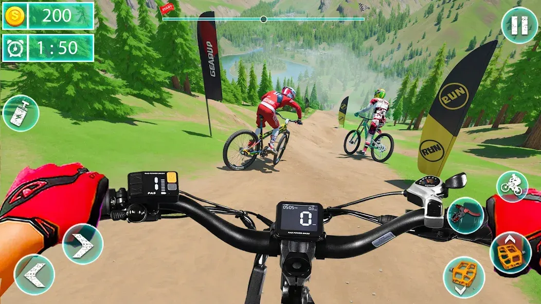 MTB Downhill: BMX Racer  [МОД Unlimited Money] Screenshot 2