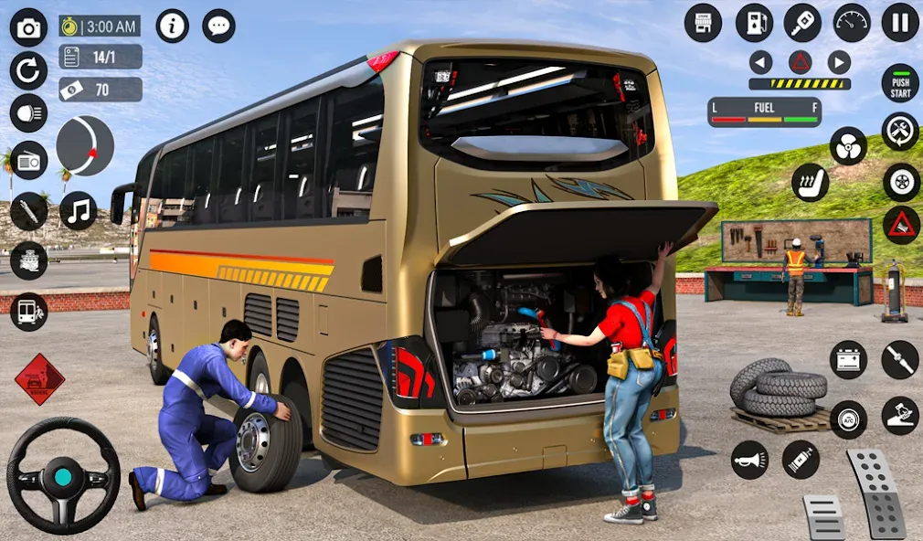 Bus Simulator 3D: Bus Games (Бус Симулятор 3Д)  [МОД Много монет] Screenshot 1