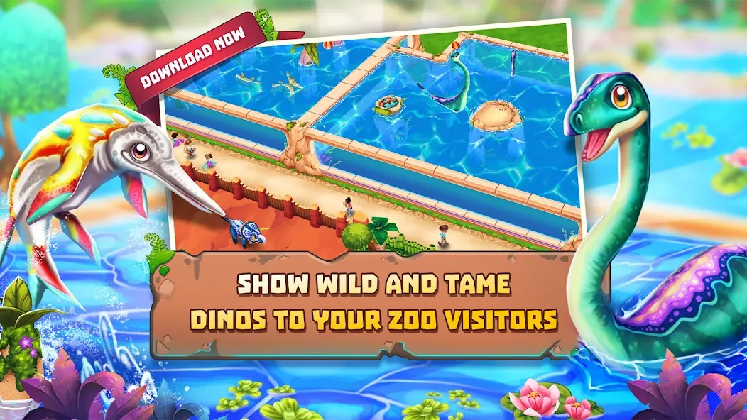 Dinosaur Park – Primeval Zoo (Динозавровый парк)  [МОД Mega Pack] Screenshot 2