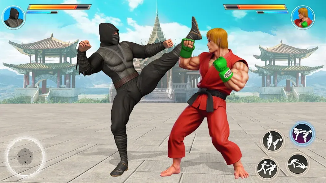 Kung Fu Heros: Fighting Game (упергеройский файтинг Кунгфуигры)  [МОД Unlocked] Screenshot 4