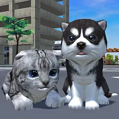 Взлом Cute Pocket Cat And Puppy 3D (Кьют Покет Кэт Энд Паппи 3Д)  [МОД Unlimited Money] - полная версия apk на Андроид