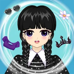 Скачать взломанную Anime Dress Up for Adults  [МОД Бесконечные монеты] - последняя версия apk на Андроид