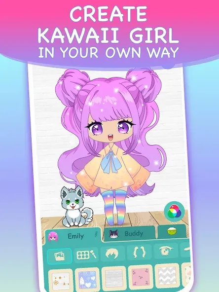 Chibi Dress Up Games for Girls  [МОД Бесконечные монеты] Screenshot 2