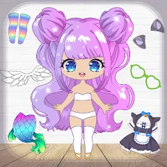 Взлом Chibi Dress Up Games for Girls  [МОД Бесконечные монеты] - полная версия apk на Андроид