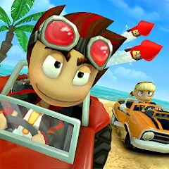 Взлом Beach Buggy Racing (Бич Багги Рейсинг)  [МОД Mega Pack] - стабильная версия apk на Андроид