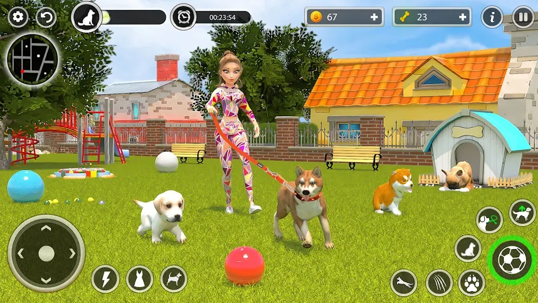 Dog Simulator Pet Dog Games 3D  [МОД Бесконечные деньги] Screenshot 5