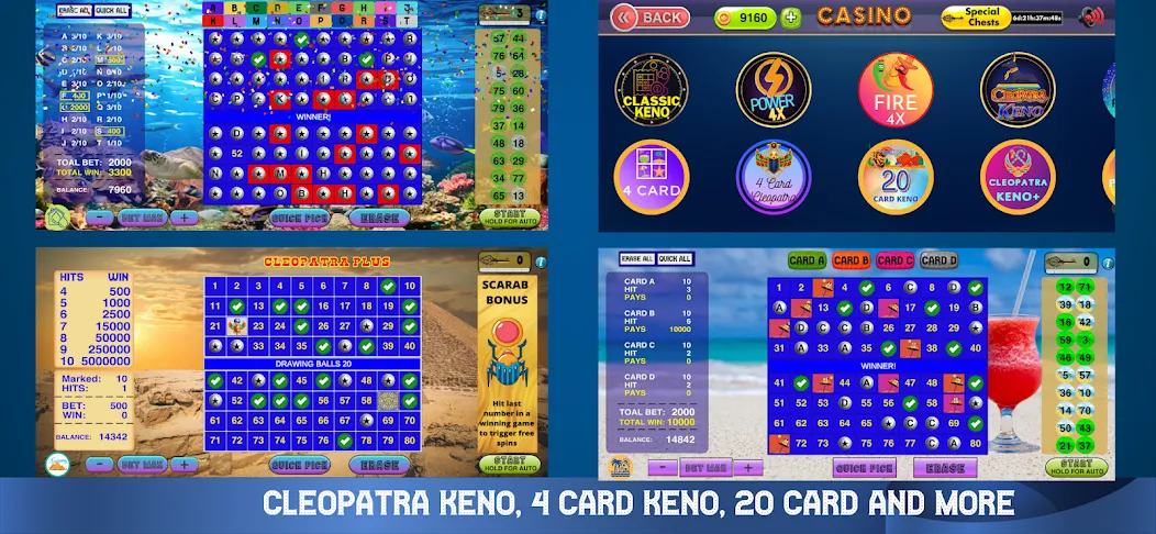 Cleopatra Keno - Keno Games (Клеопатра Кено)  [МОД Menu] Screenshot 3