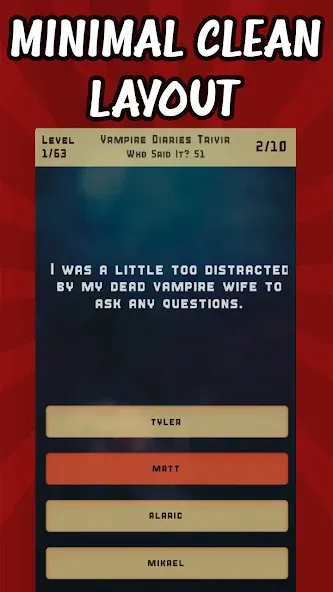 Vampire Diaries Quiz Trivia (Вампирские дневники викторина виктрия)  [МОД Много монет] Screenshot 2