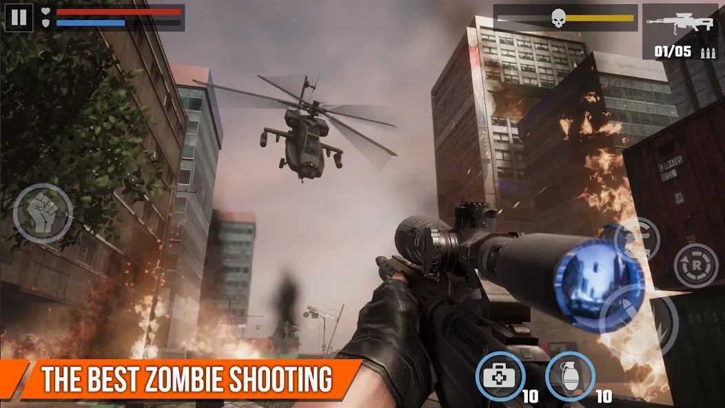 Dead Target: Zombie Games 3D  [МОД Menu] Screenshot 4