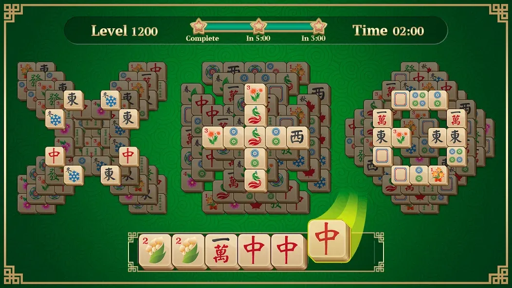 Mahjong Solitaire: 3 Tiles (Маджонг Классик)  [МОД Все открыто] Screenshot 1