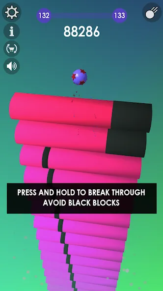 Ball: Blast colorful bricks 3d  [МОД Unlimited Money] Screenshot 1