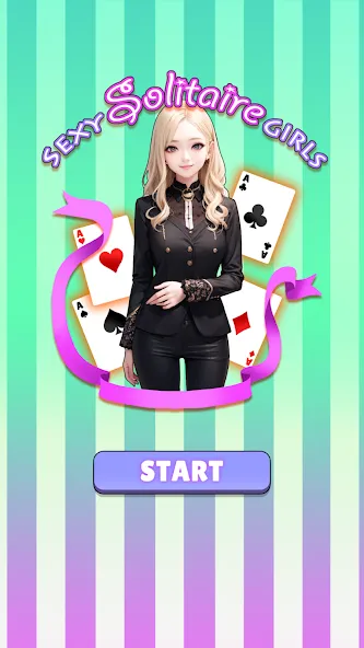 Sexy solitaire girls: ani card (Сэкси солитер девушки)  [МОД Mega Pack] Screenshot 1