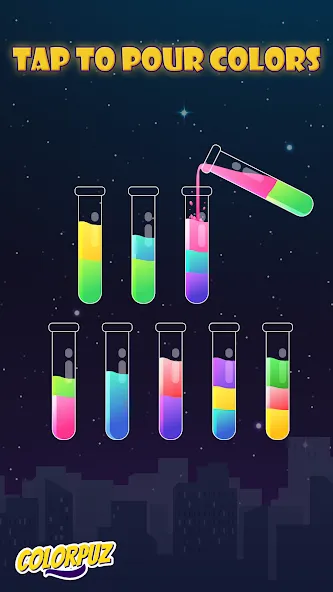 Colorpuz - Water Sort Puzzle (Колорпаз)  [МОД Unlocked] Screenshot 1