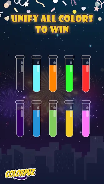 Colorpuz - Water Sort Puzzle (Колорпаз)  [МОД Unlocked] Screenshot 3