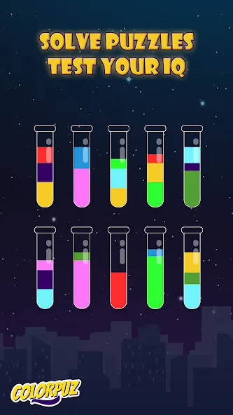 Colorpuz - Water Sort Puzzle (Колорпаз)  [МОД Unlocked] Screenshot 4