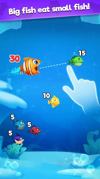 Fish Go.io - Be the fish king  [МОД Все открыто] Screenshot 1