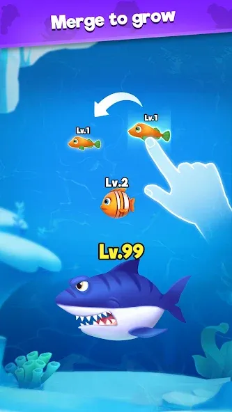 Fish Go.io - Be the fish king  [МОД Все открыто] Screenshot 3