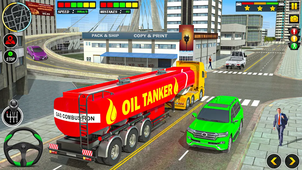 Offroad Oil Tanker Truck Games (Оффроуд Игры на машинецистерне для нефти)  [МОД Много денег] Screenshot 2