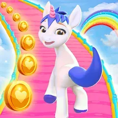 Скачать взлом Unicorn Kingdom: Running Games (Юникорн Кингдом)  [МОД Много денег] - полная версия apk на Андроид