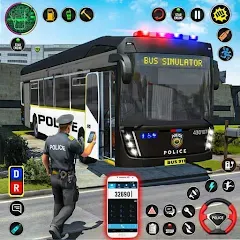 Взлом City Bus Simulator Bus Game 3D (Полицейский автобус симулятор)  [МОД Unlimited Money] - полная версия apk на Андроид