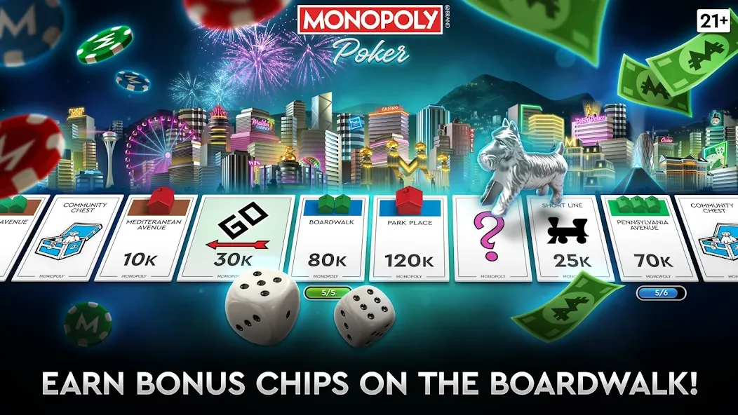 MONOPOLY Poker - Texas Holdem (МОНОПОЛИЯ Покер)  [МОД Много денег] Screenshot 1