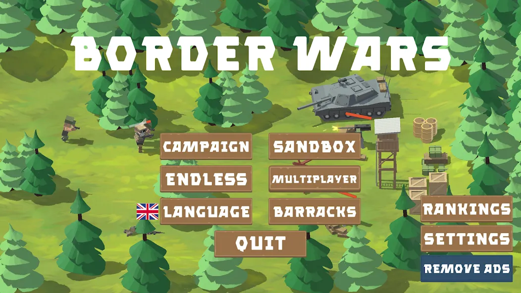 Border Wars: Army Simulator  [МОД Меню] Screenshot 1