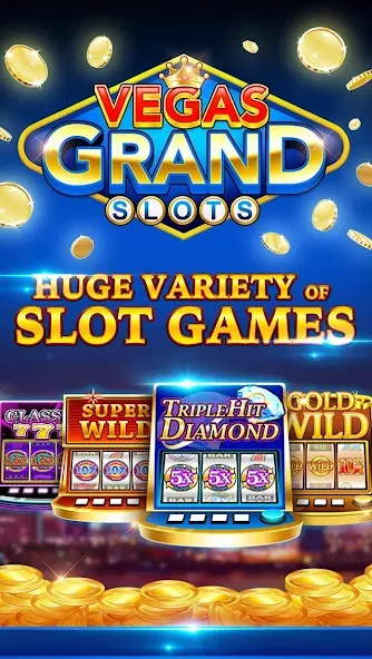 Vegas Grand Slots:Casino Games (Вегас Гранд Слоты)  [МОД Unlimited Money] Screenshot 1