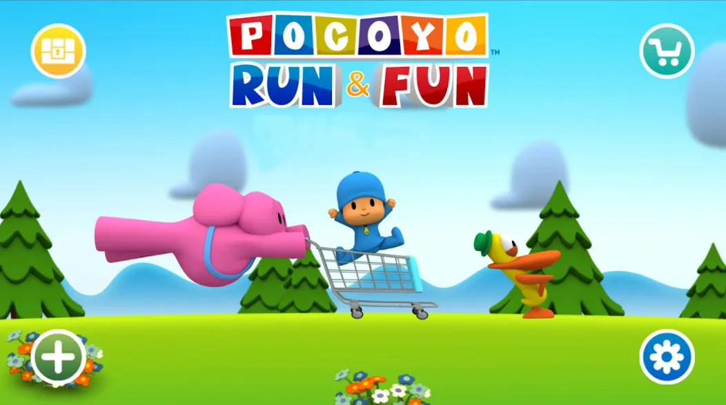 Pocoyo Run & Fun: Cartoon Jump  [МОД Много монет] Screenshot 1