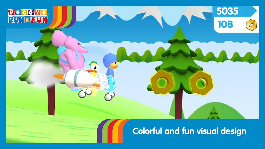 Pocoyo Run & Fun: Cartoon Jump  [МОД Много монет] Screenshot 5