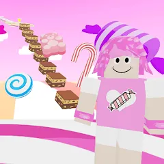 Взлом Candy Parkour Sweet girl (Кенди Паркур Свит грл)  [МОД Много монет] - полная версия apk на Андроид