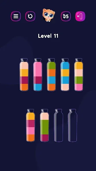 Get Color - Water Sort Puzzle  [МОД Меню] Screenshot 2