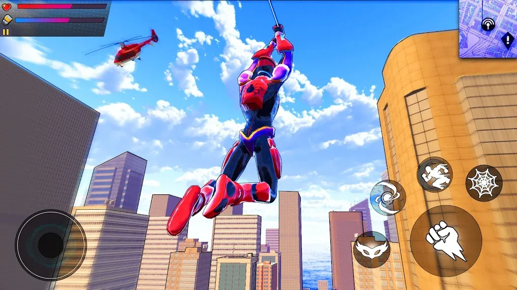 Spider Hero:Super City Hero (пайдер Хиро)  [МОД Меню] Screenshot 1