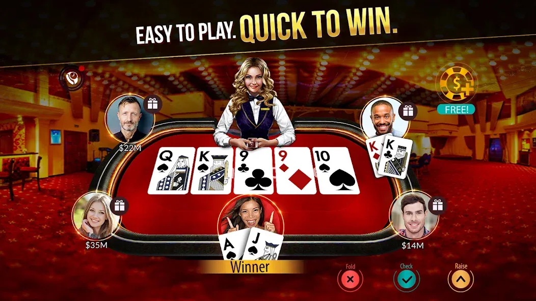 Zynga Poker ™ – Texas Holdem (Зинга Покер)  [МОД Unlimited Money] Screenshot 1