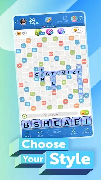 Words With Friends 2 Word Game (Вордс вит Френдс 2 Классик)  [МОД Бесконечные монеты] Screenshot 5