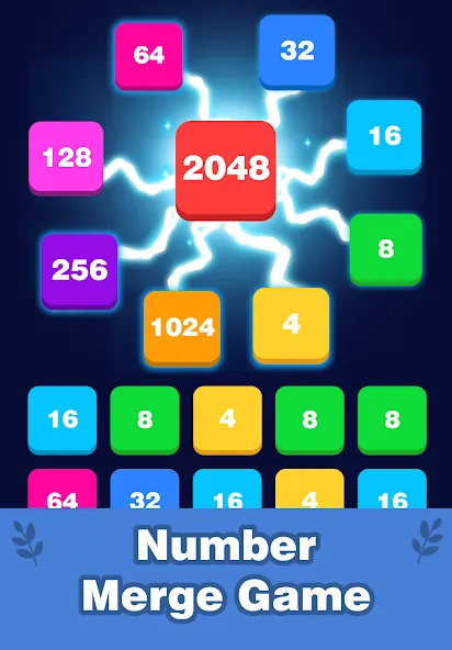 2248 Number block puzzle 2048 (Две тысячи двести сорок восемь)  [МОД Unlocked] Screenshot 1