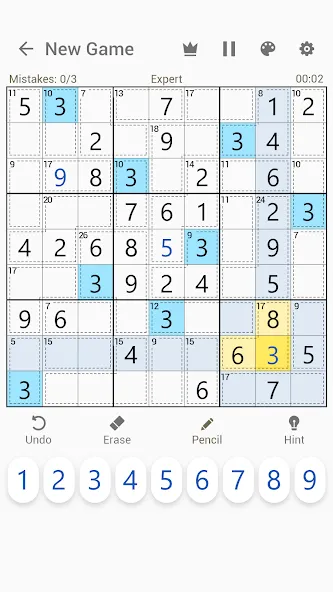 Killer Sudoku - Sudoku Puzzles  [МОД Все открыто] Screenshot 3