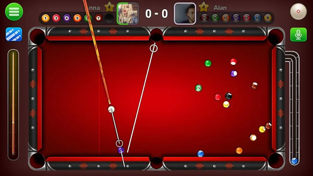 8 Ball Live - Billiards Games (Бол Лайв)  [МОД Unlimited Money] Screenshot 1