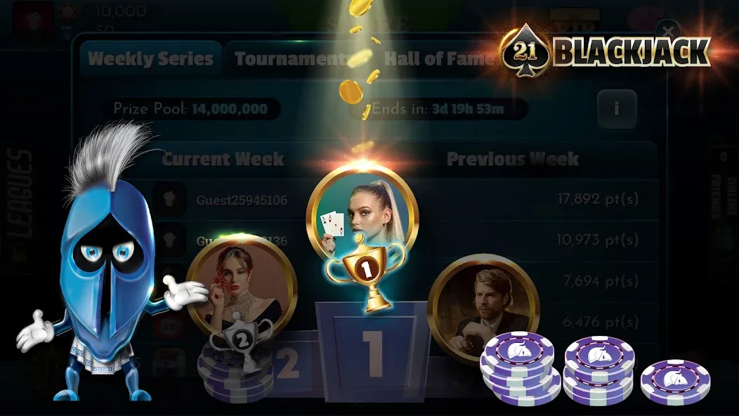 BlackJack 21 - Online Casino  [МОД Все открыто] Screenshot 4