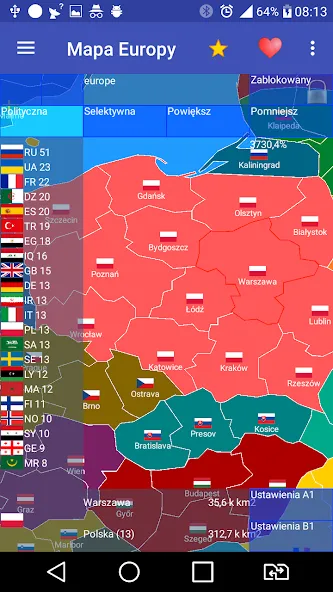 Europe map  [МОД Много монет] Screenshot 1