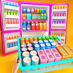 Взлом Fill Up Fridge：Organizing Game  [МОД Много монет] - стабильная версия apk на Андроид