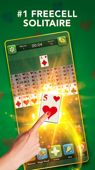 FreeCell Classic Card Game (ФриСел Классическая карточная игра)  [МОД Menu] Screenshot 3