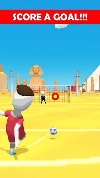 Stickman Freekick: Soccer game  [МОД Меню] Screenshot 2