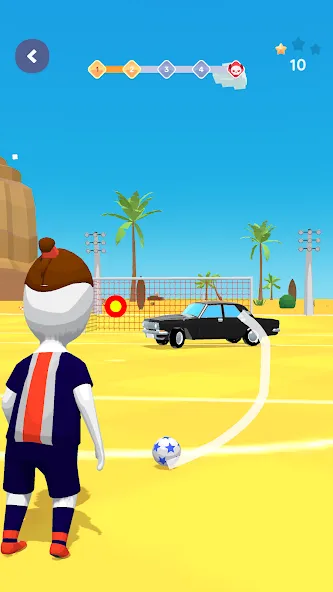 Stickman Freekick: Soccer game  [МОД Меню] Screenshot 4