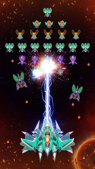 Galaxy Attack - Alien Shooter (Гэлэкси аттак)  [МОД Unlimited Money] Screenshot 1