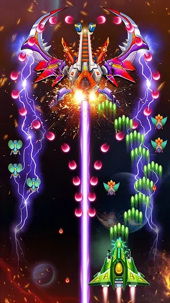 Galaxy Attack - Alien Shooter (Гэлэкси аттак)  [МОД Unlimited Money] Screenshot 3